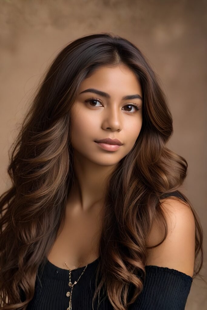 Chestnut Brown with Warm Undertones