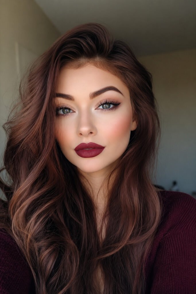 Chocolate Brown And Raspberry Shades