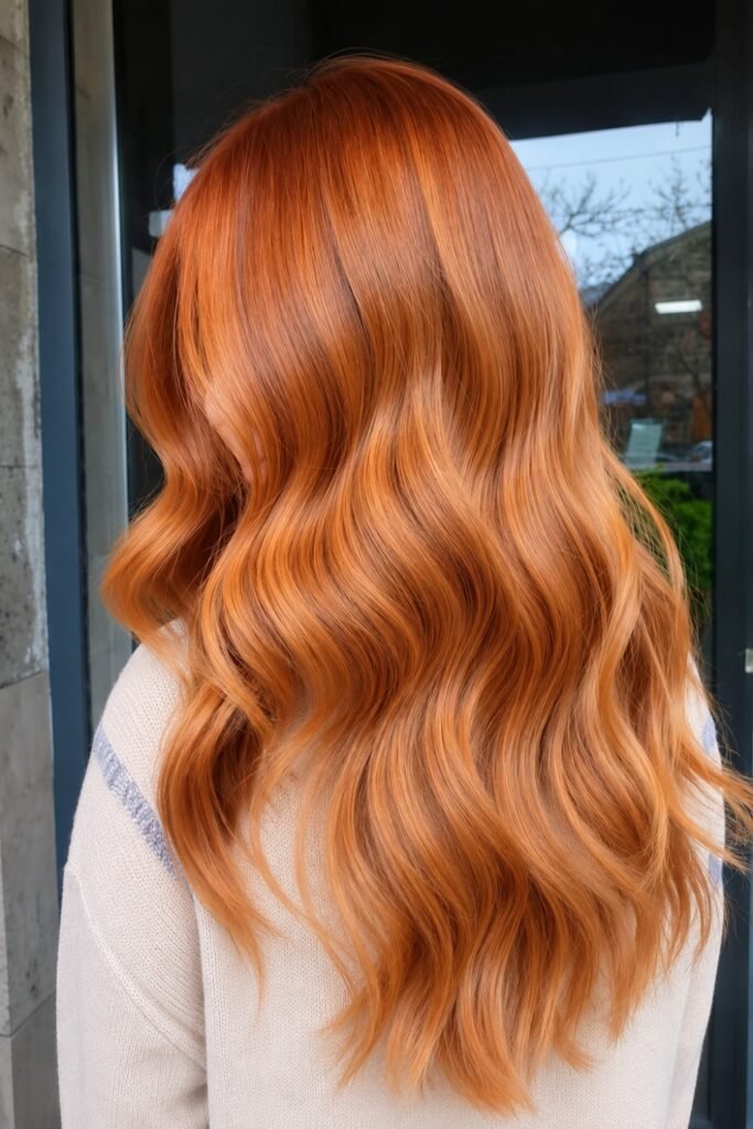 Copper Air Touch Balayage