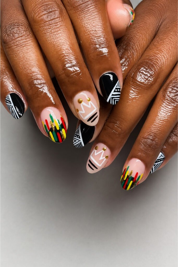 Crown and Freedom Word Nail