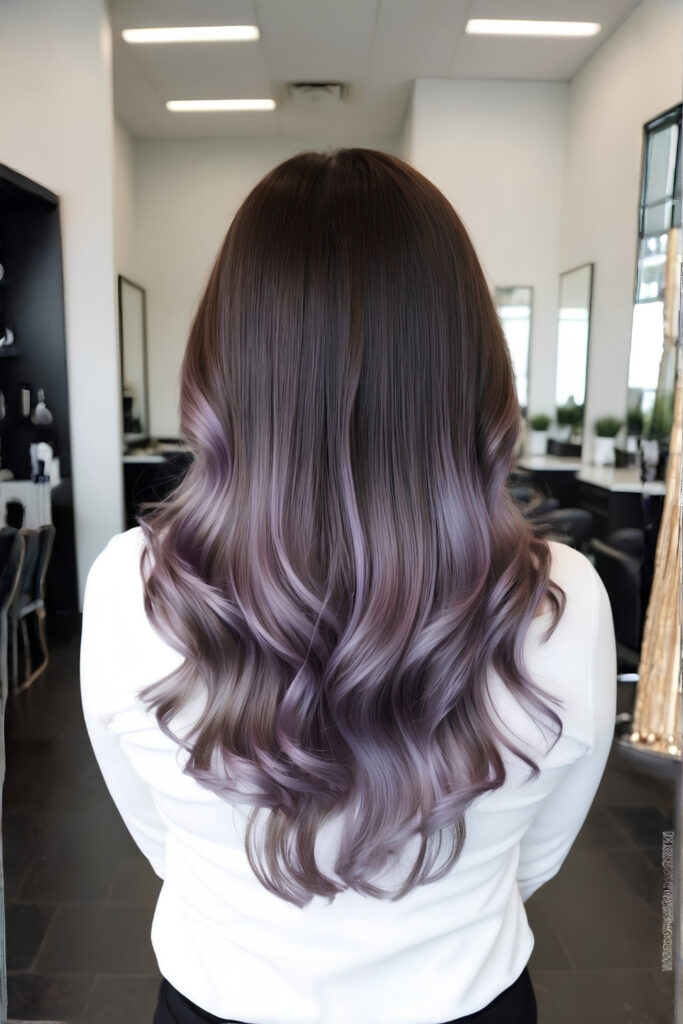 Dusty Lavender Ombre hair