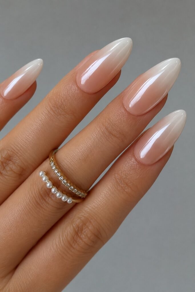 Glazed Baby Boomer Nails