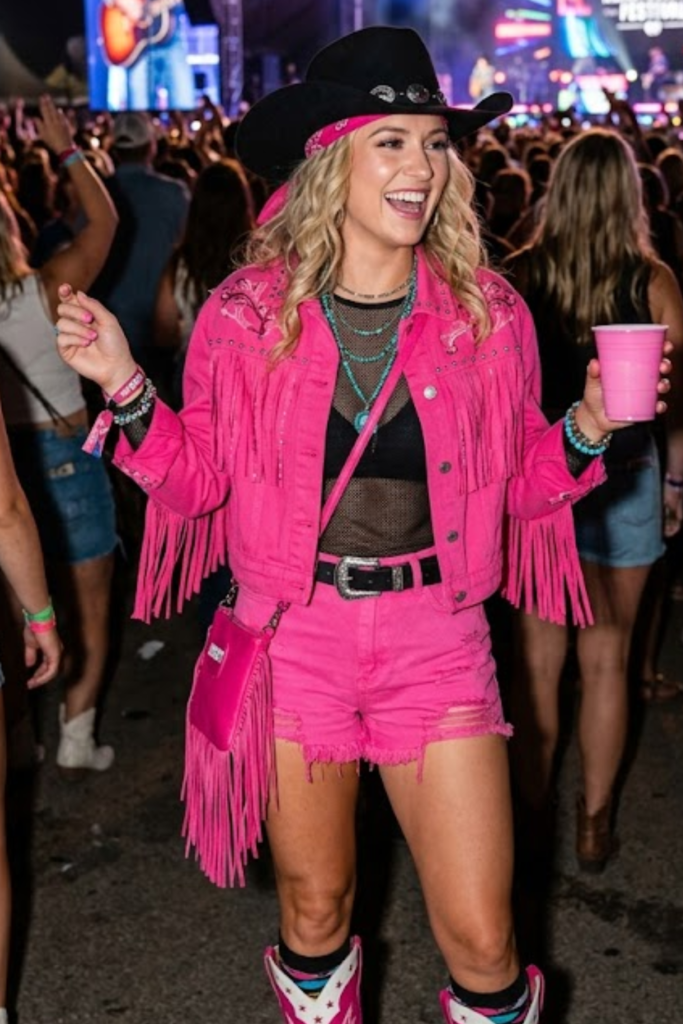 Hot Pink Western Look