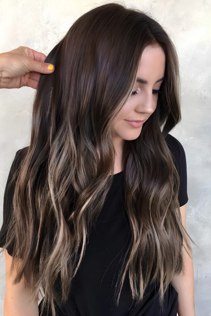 Mocha Brunette Air Touch with Babylights