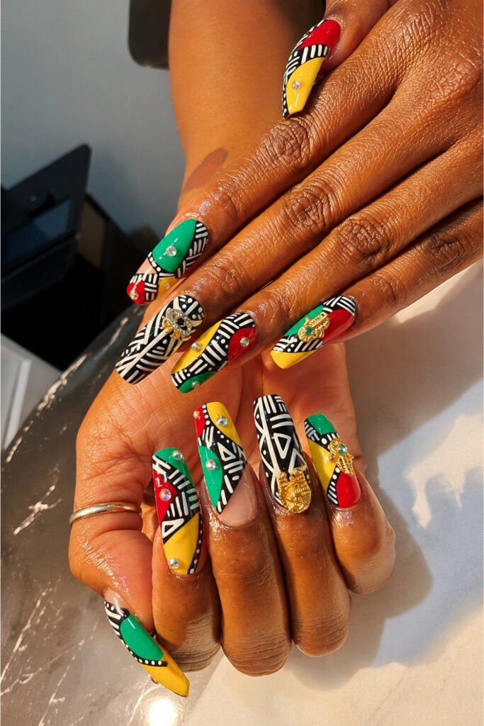 Raised Fist Accent Nail