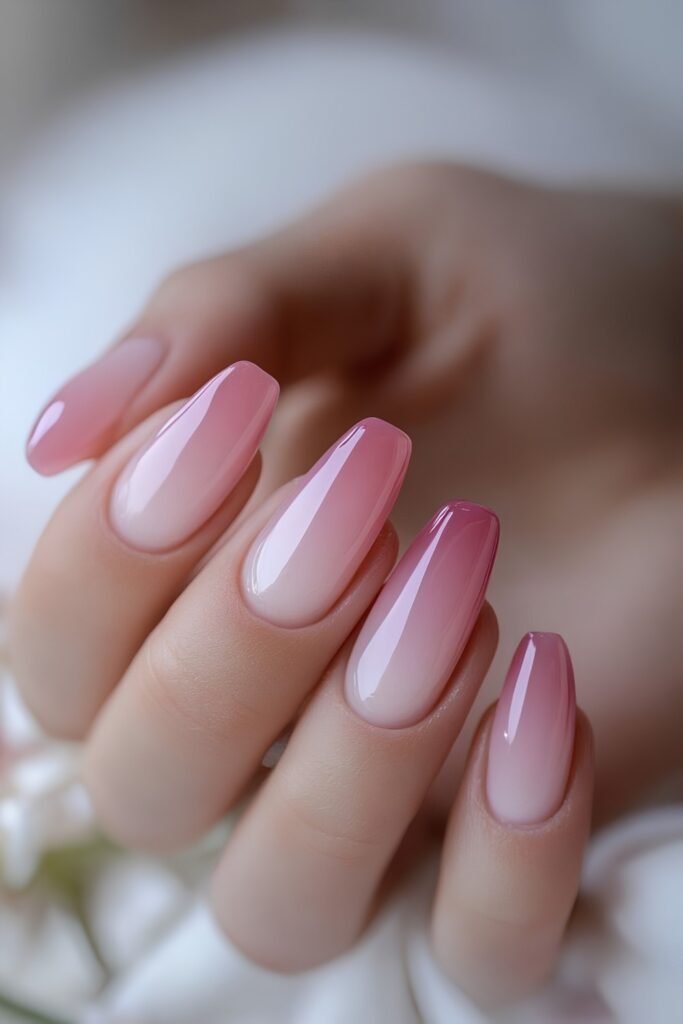Rosé Baby Boomer Nails
