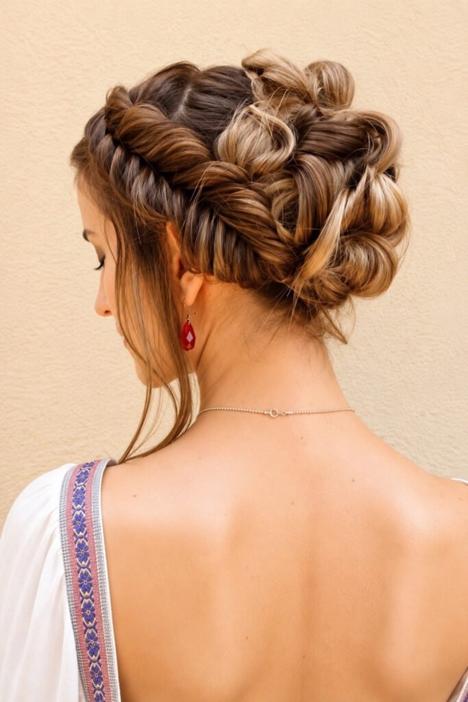 Soft And Feminine Boho Updo