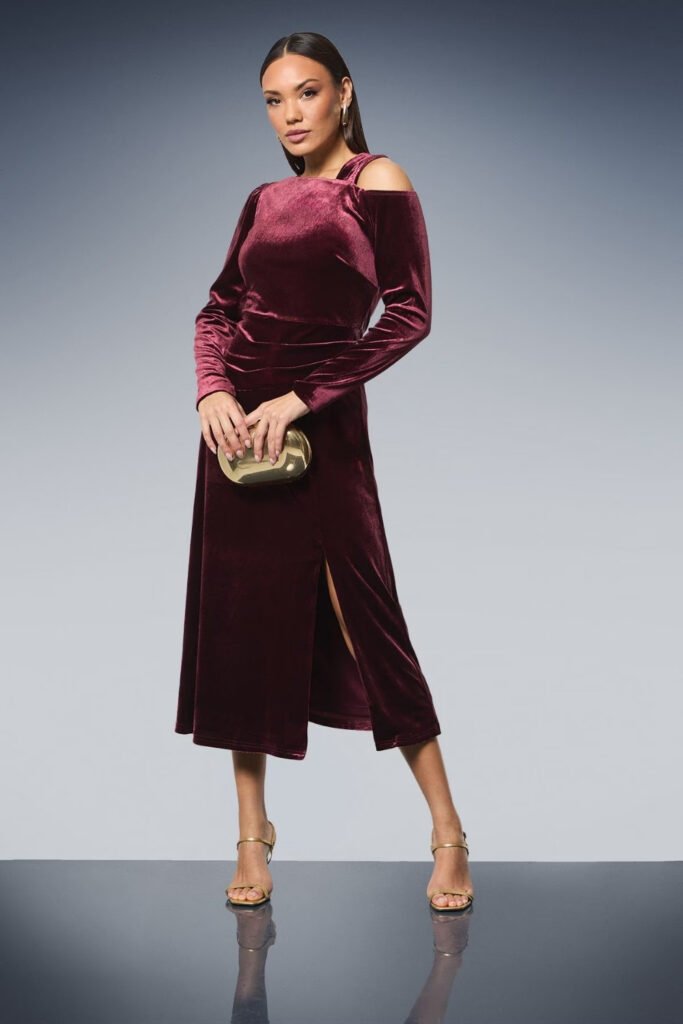 Velour Tracksuit in Deep Plum or Cobalt