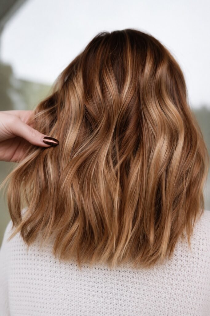 Warm Golden Brunette Air Touch