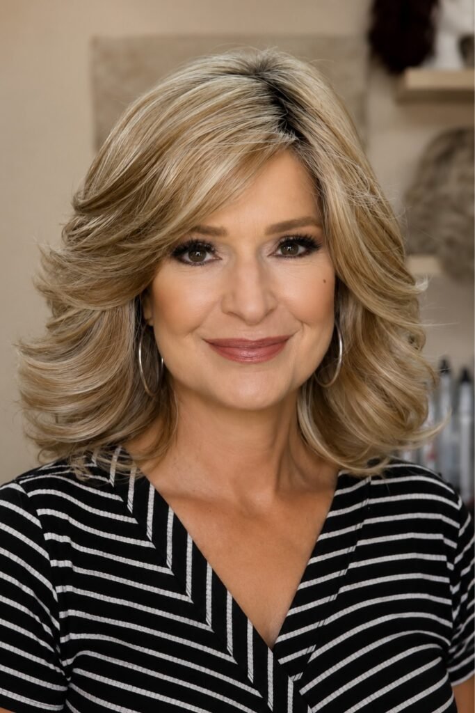 Backswept Feathered Blowout