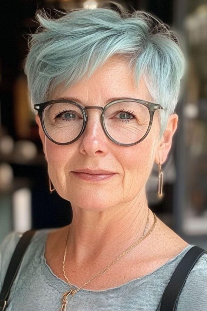 Blue-Toned Silver Pixie