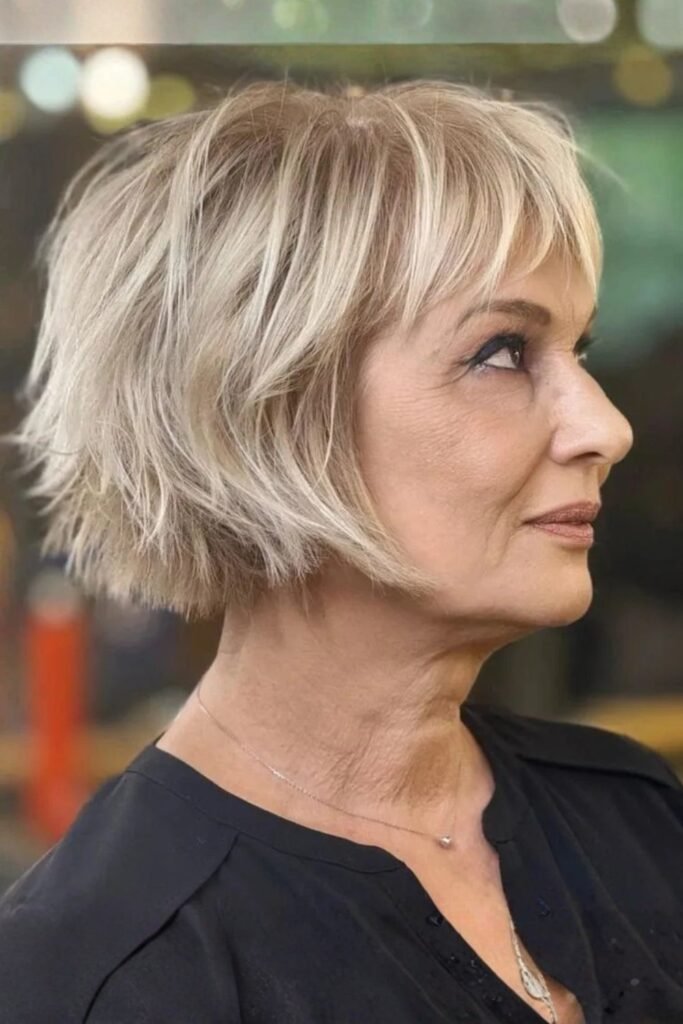 Choppy Bob with Bangs