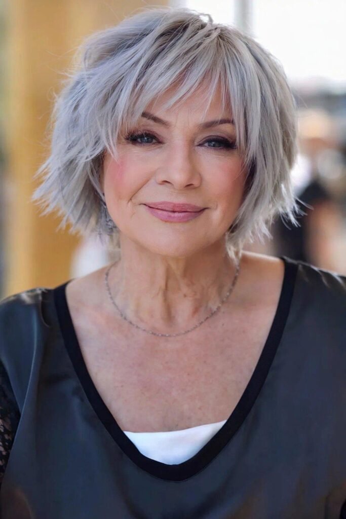 Choppy Layers With Textured Bangs