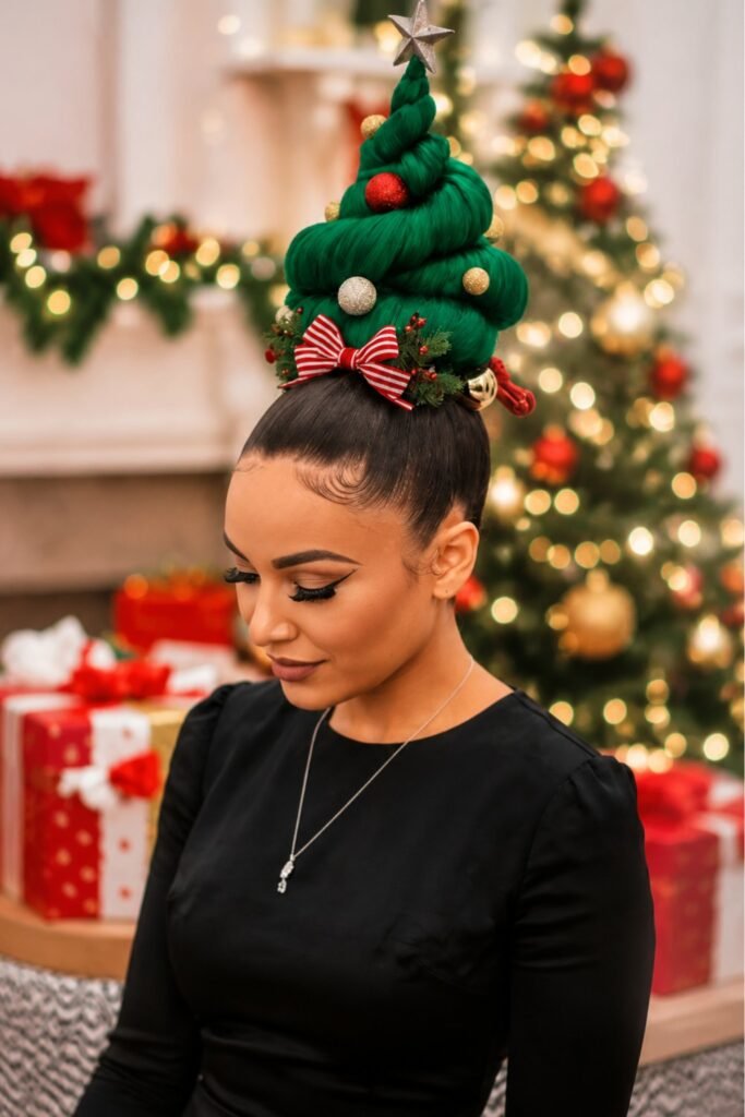 Christmas Tree Updo