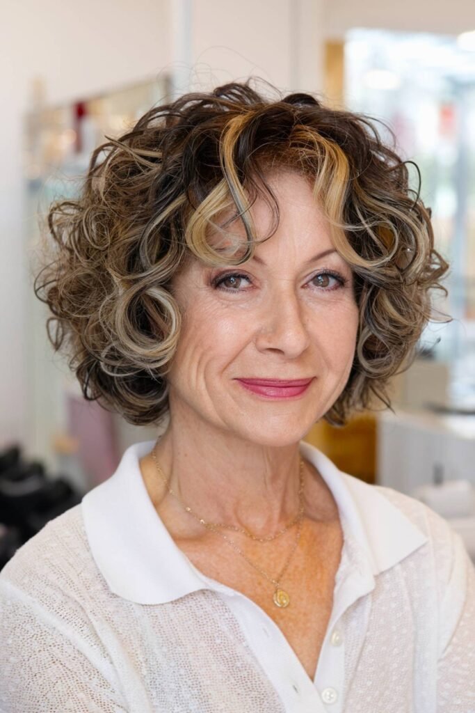 Classic Symmetrical Curly Bob
