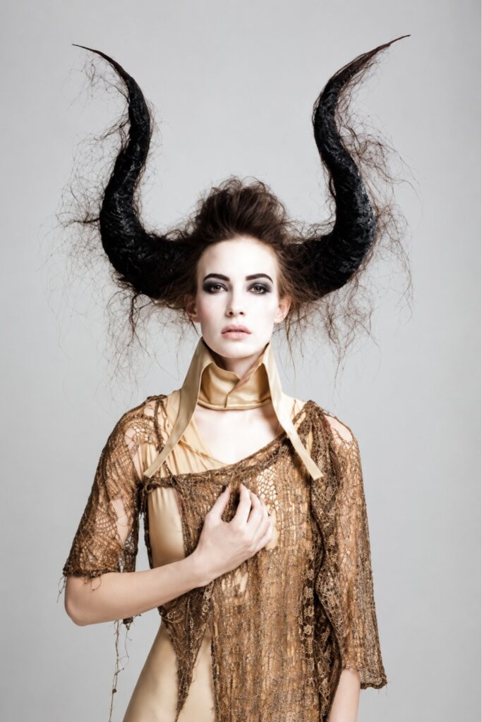 Double horn updo