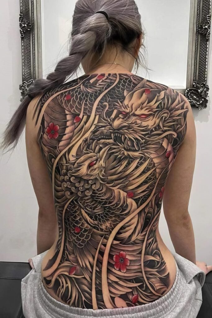Dragonfly Spine Tattoo