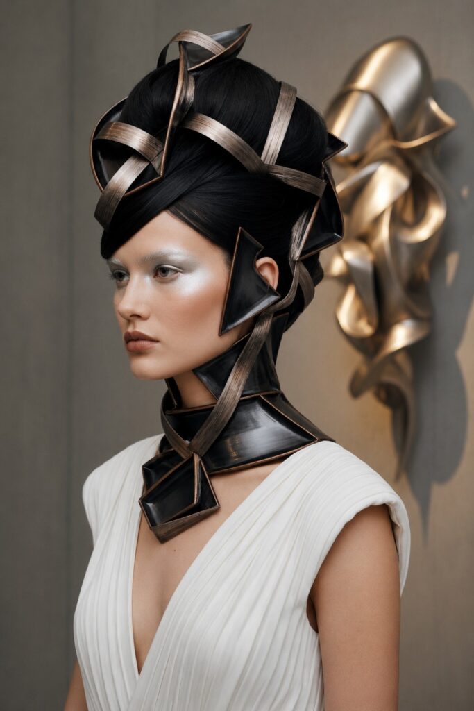 Geometric crown bun