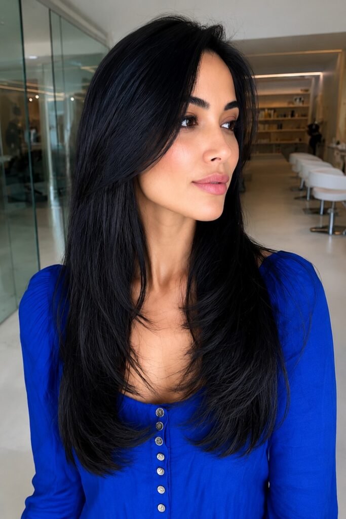 Gloss Treatment for Dimension on Black Hair