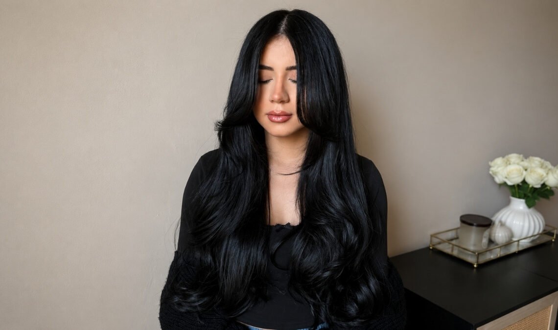 Gorgeous Face Framing Layers on Black Hair