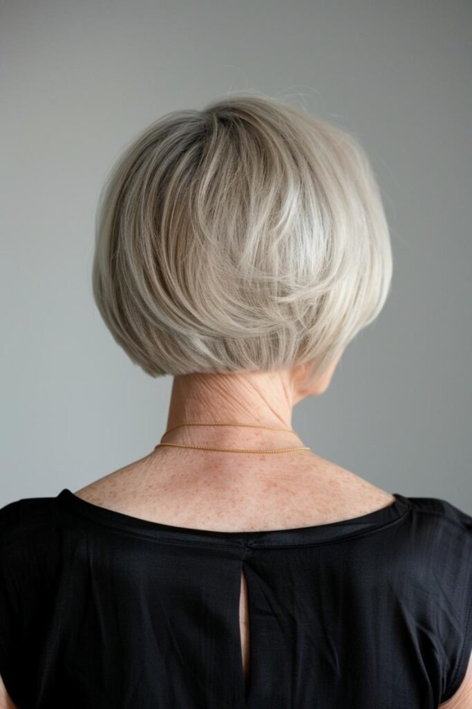 Graduated Cut With Hard Nape Line