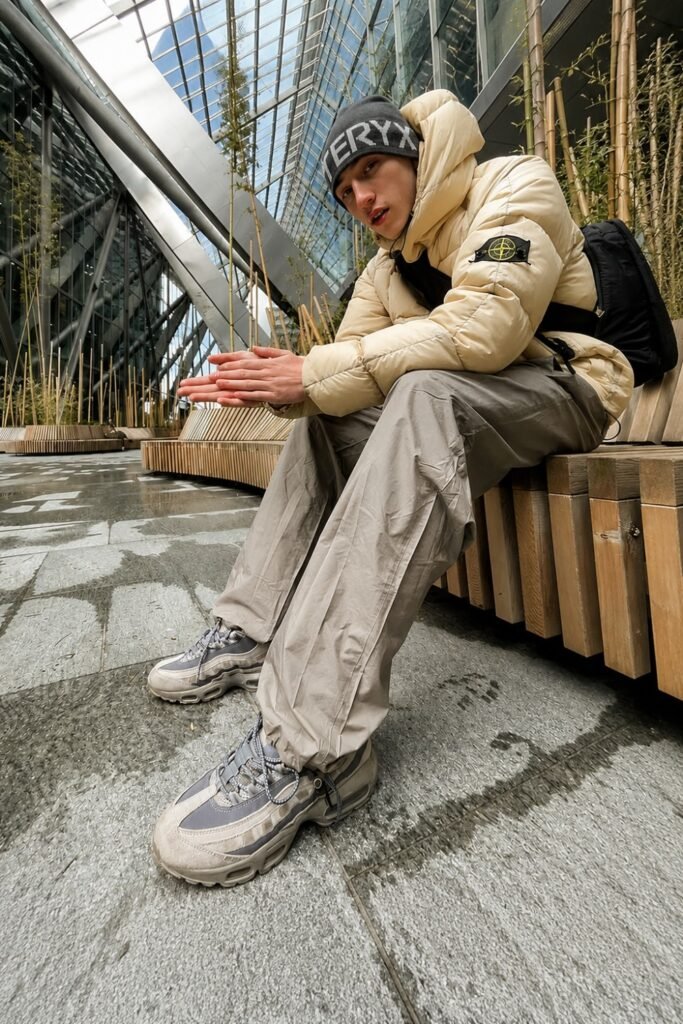 Heritage Puffer Jacket, Technical Base Layer, Straight Cargo, Trail Runners
