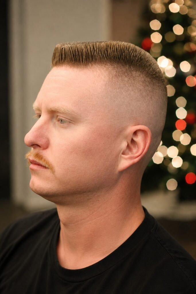 High Fade with Flat Top