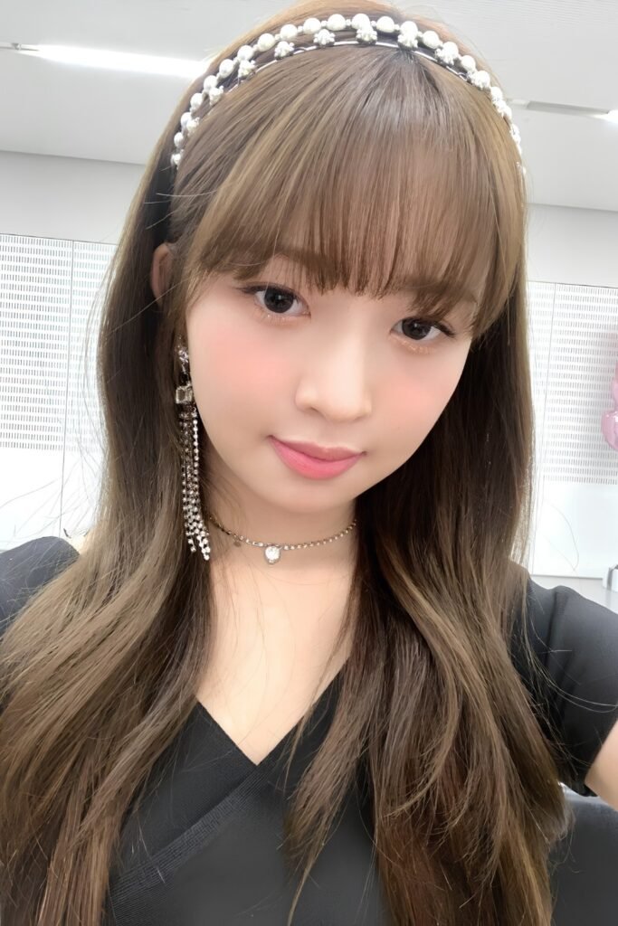 Hime Cut with Pearl Headband