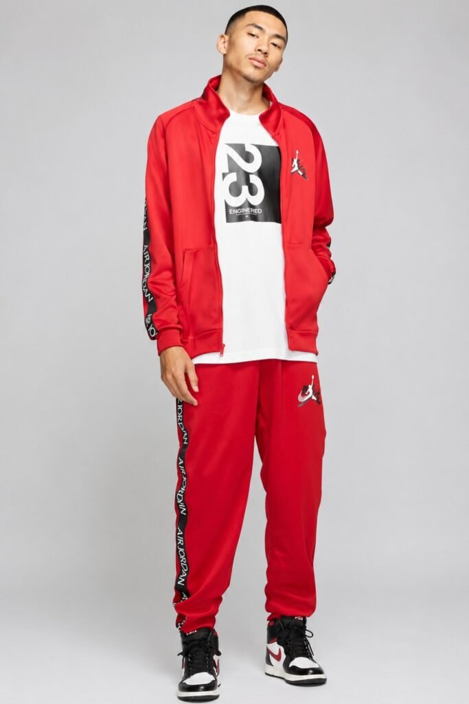 Jordan Tracksuit, High-Top Jordans, Simple Chain