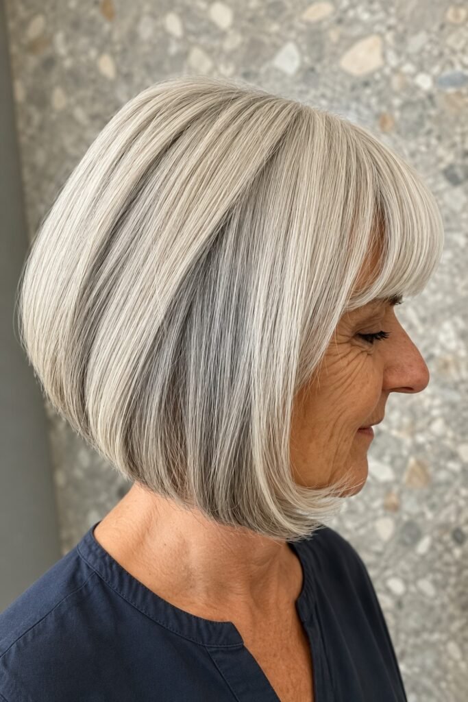 Nape Undercut With a Stacked Bob