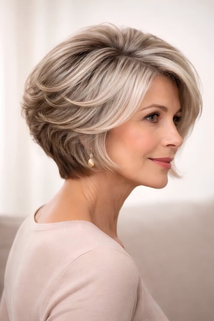 Neck-Length Cut with Side Part