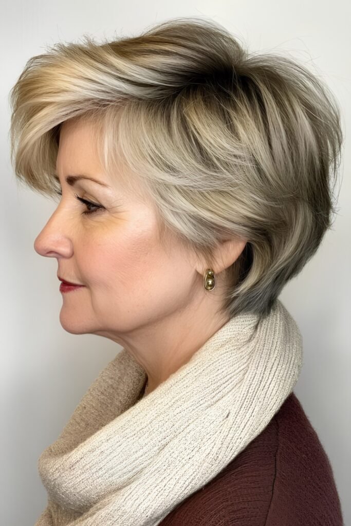 Pixie With Side-Swept Bangs