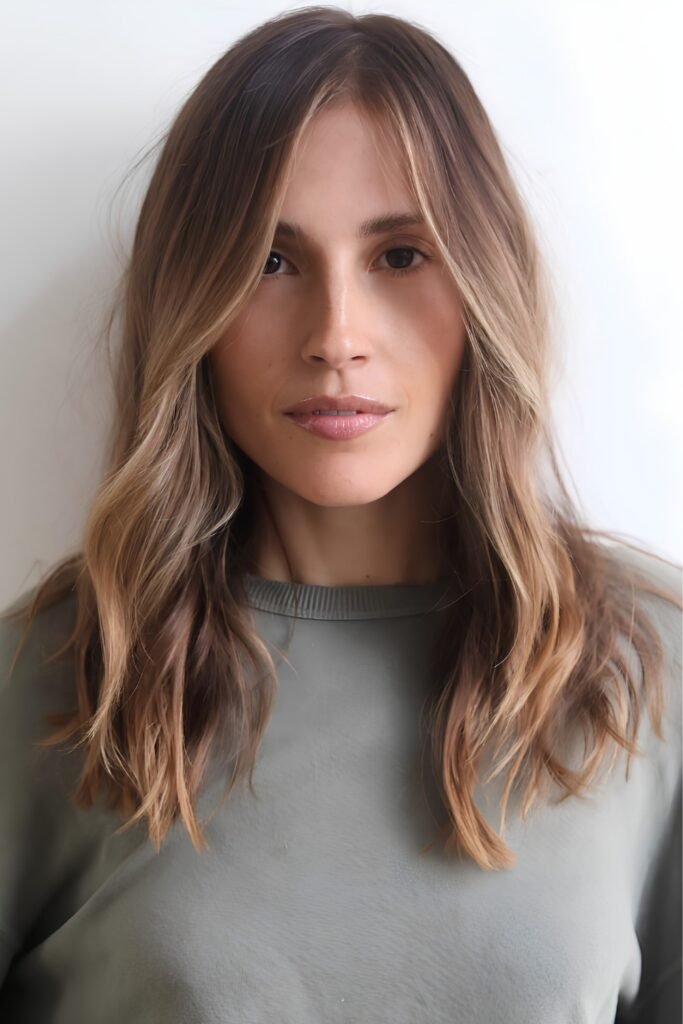 Shoulder-Length Ghost Layer Cut