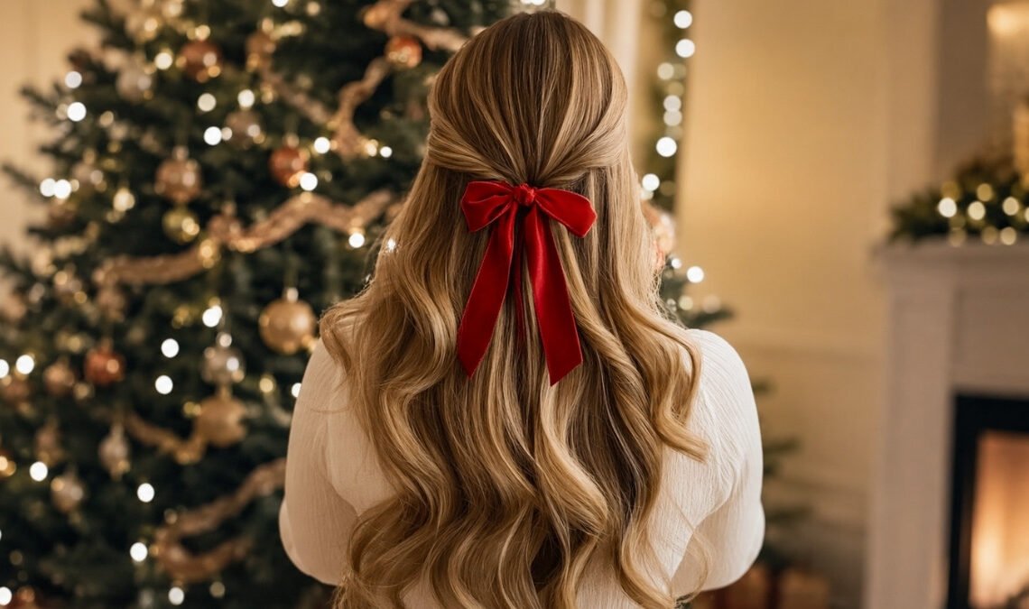 Simple and Elegant Christmas Hairstyles for Women