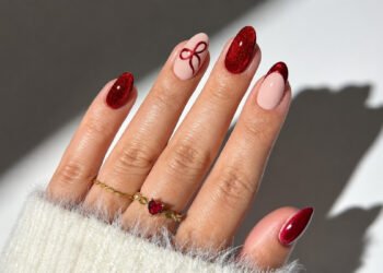 Squoval Nail Designs for Christmas