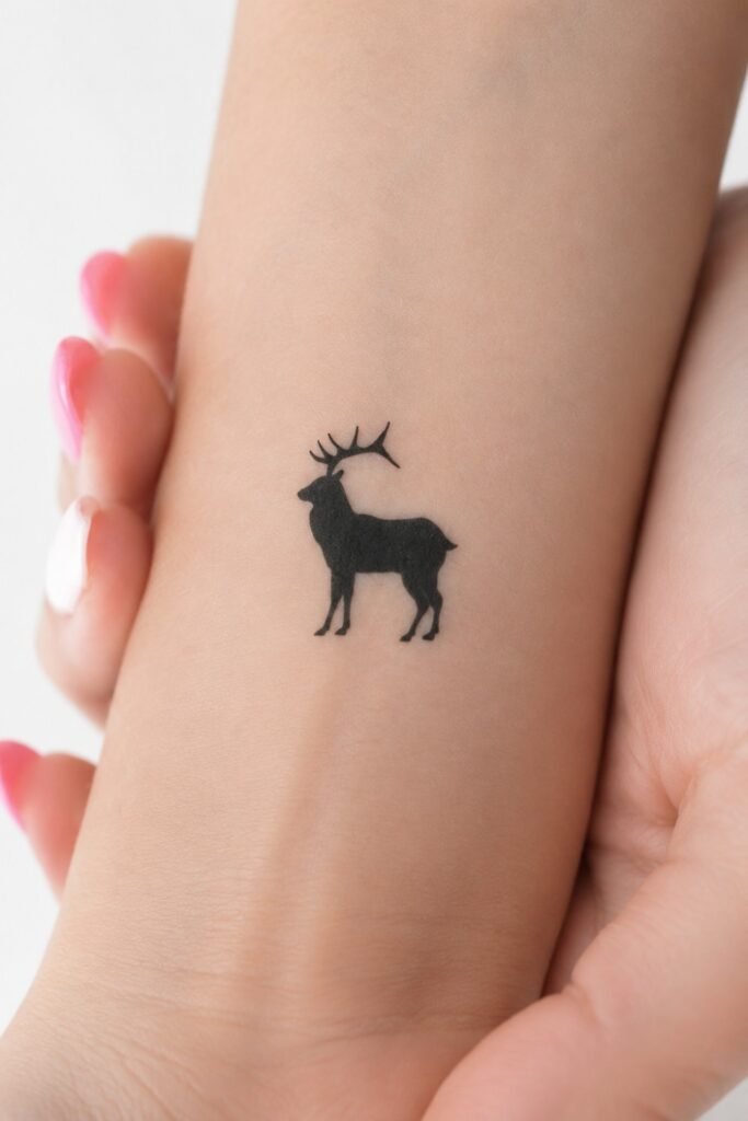 Tiny Reindeer Silhouette