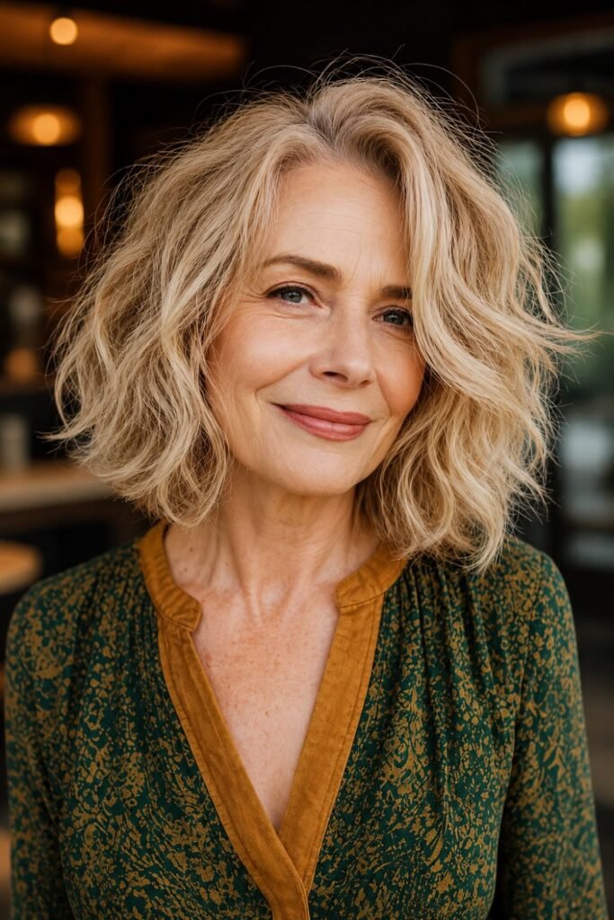 Tousled Wavy Bob