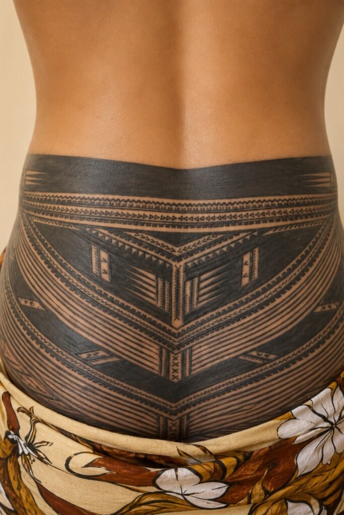 Tribal or Geometric Lower Back Band