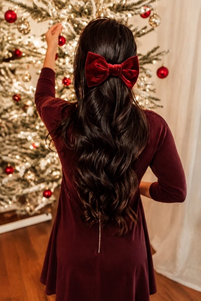 Velvet Bow Half-Up