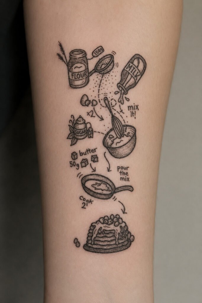 A Recipe in Handwriting