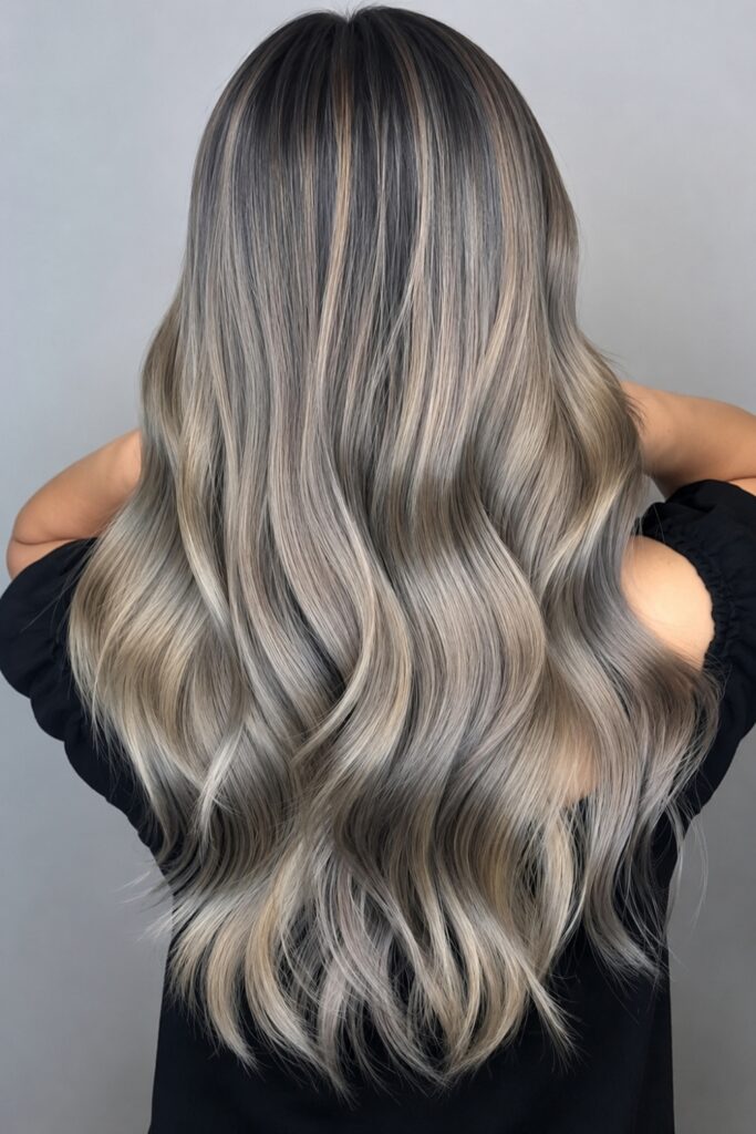 Ash cool-toned highlights
