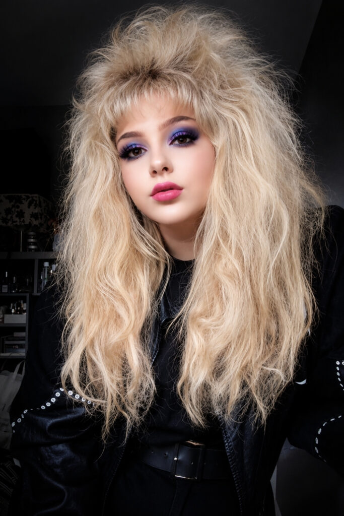 Backcombed punk volume