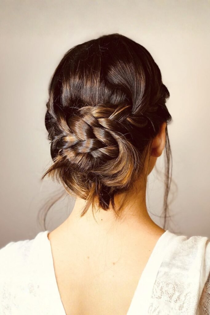 Braided Bun at the Nape