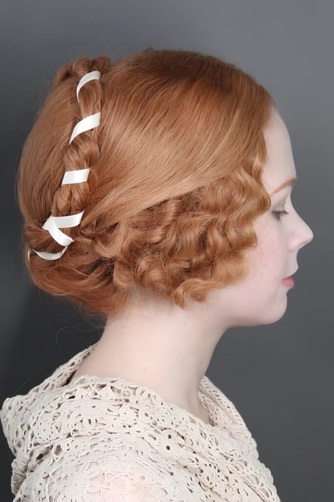 Braided Chignon Above the Ears