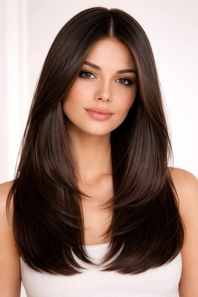 Butterfly Cut on Straight Hair