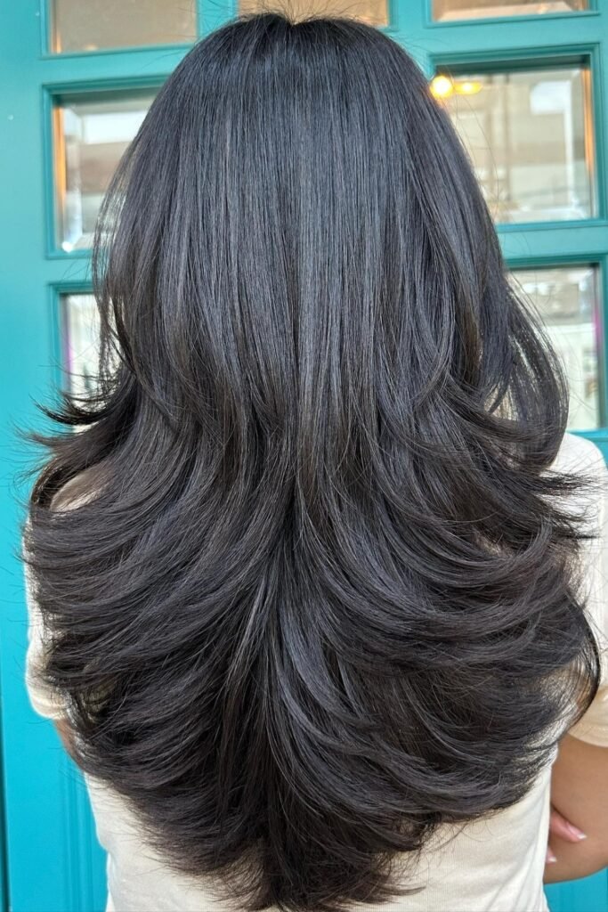 Butterfly Cut on Thick Hair
