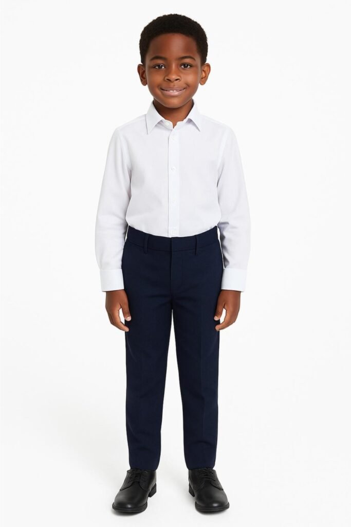 Button-Down Shirt and Trousers