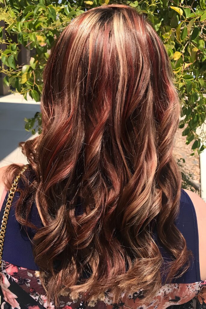 Chestnut auburn waves