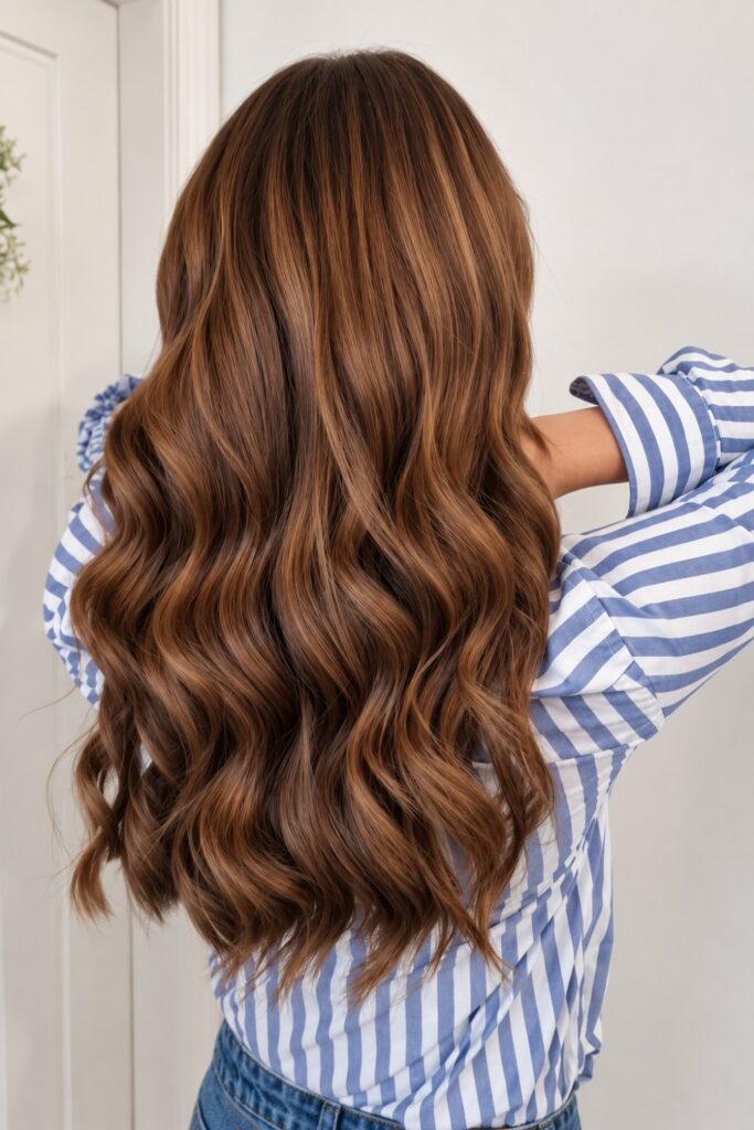 Cinnamon auburn waves