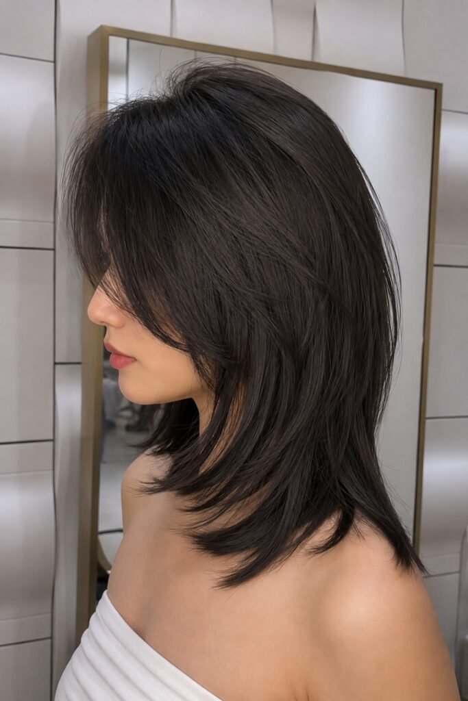 Classic Shoulder-Length Wolf Cut